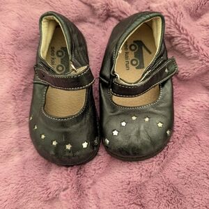 See Kai Run Black Starry Kids Dress Shoes